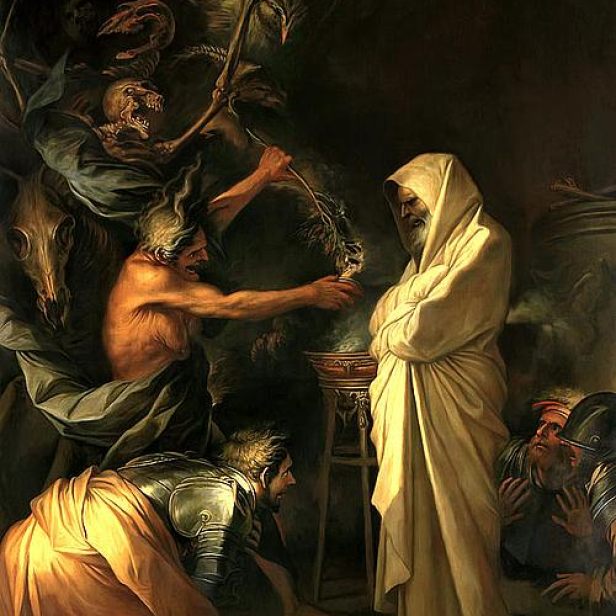 Apparition of the Spirit of Samuel to Saul salvator rosa